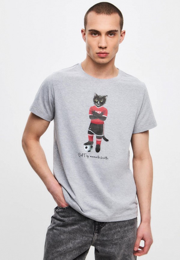 

Футболка Manii'ta Lacitta, Серый, Кот
