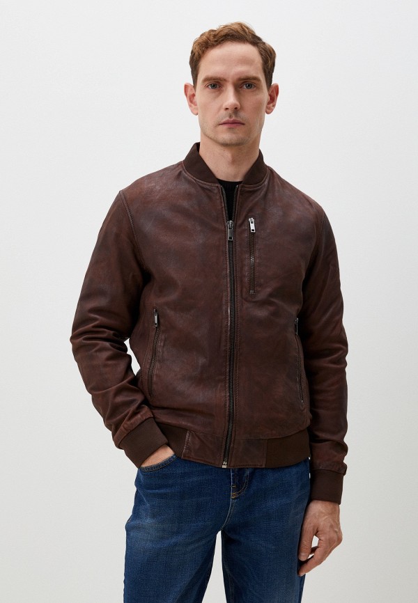 Куртка кожаная Urban Fashion for Men