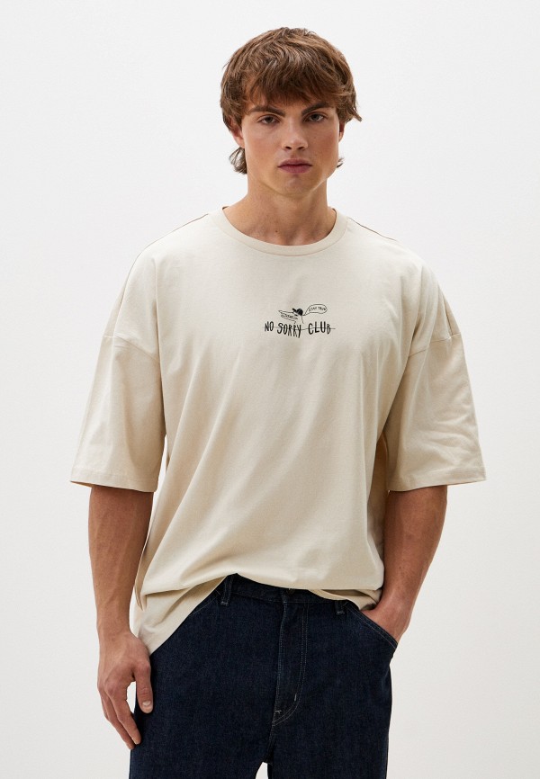 

Футболка Befree, Бежевый, Man Young