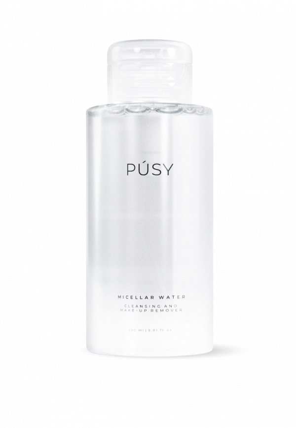 Мицеллярная вода Pusy очищающая, увлажняющая для снятия стойкого макияжа с пантенолом для чувствительной и проблемной кожи, 290 мл