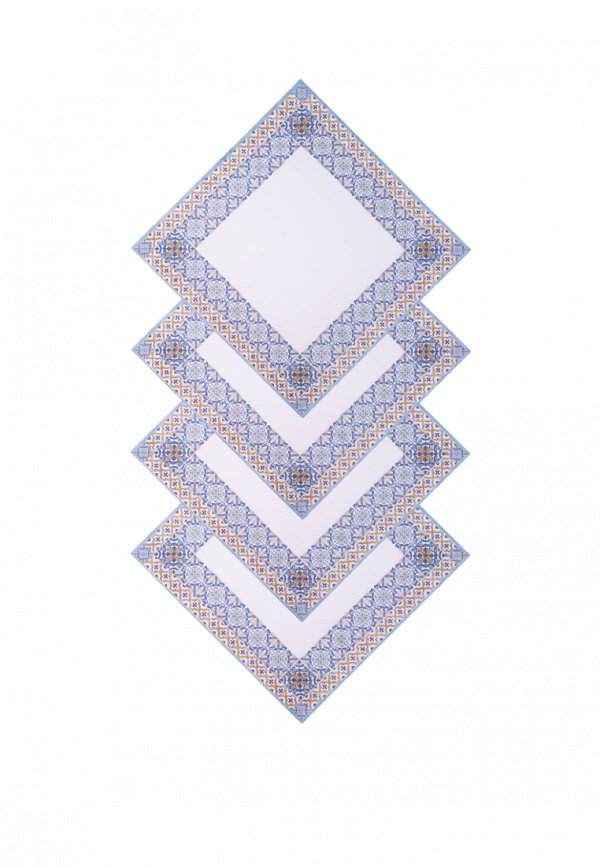 

Комплект салфеток сервировочных Bellehome, Белый, Lamoda Exclusive Цветы солнца, 40х40 см 4 шт.