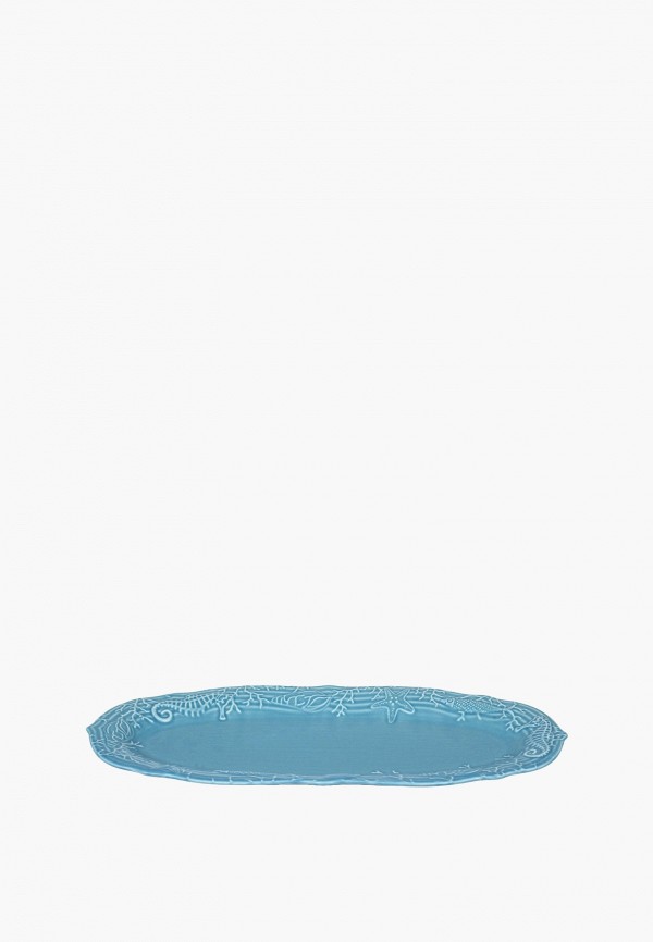 Блюдо сервировочное Myatashop "Морское" 36 см небесно-голубое из коллекции "Marine World Collection"