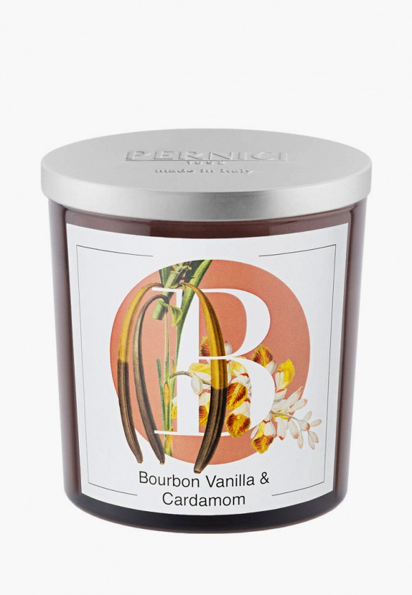 Свеча ароматическая Pernici Bourbon vanilla & Cardamom (Бурбонская ваниль и Кардамон), 350 г