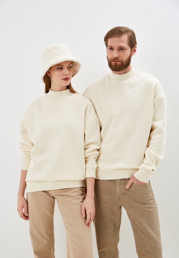 

Свитшот Urban Classics, Бежевый, Mock Neck Crew