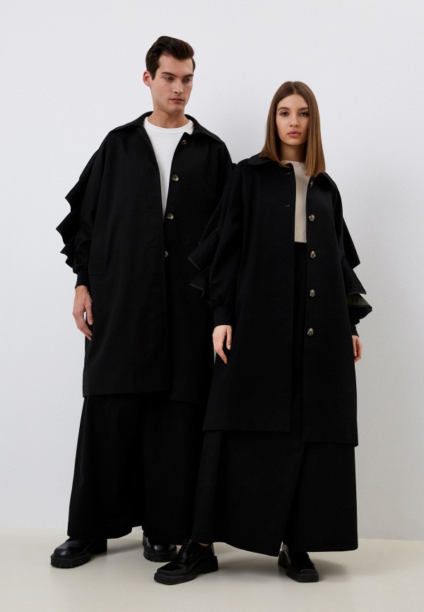 Плащ Remarka черный, размер 46, фото 2