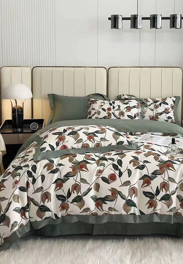 

Постельное белье Евро Bellehome, Бежевый, Скарлет сатин-премимум