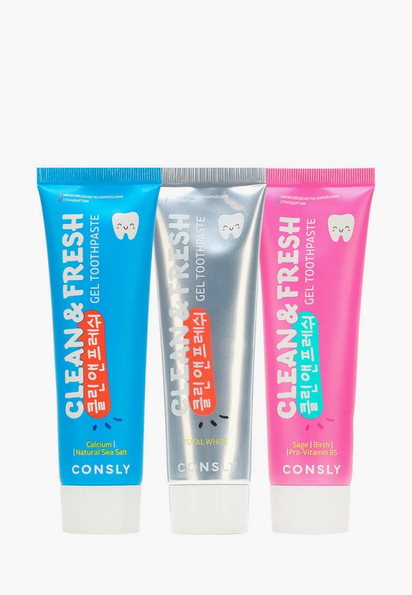 Комплект зубных паст Consly для комплексной защиты