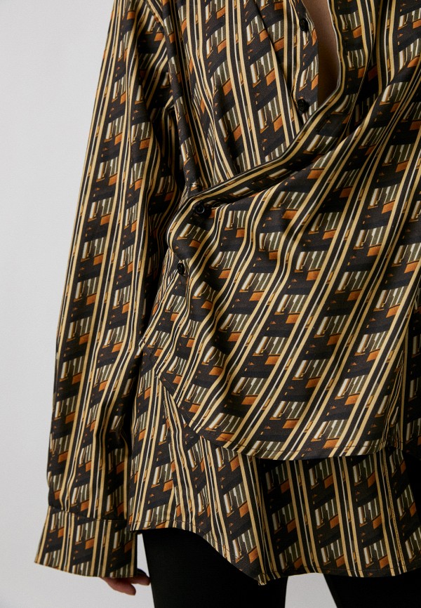 Рубашка Berhasm коричневый, размер 52, фото 4