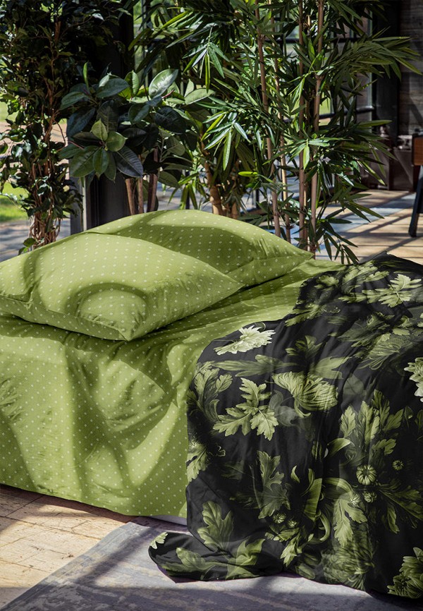 Постельное белье Евро Mia Cara зеленый, размер 00, фото 3