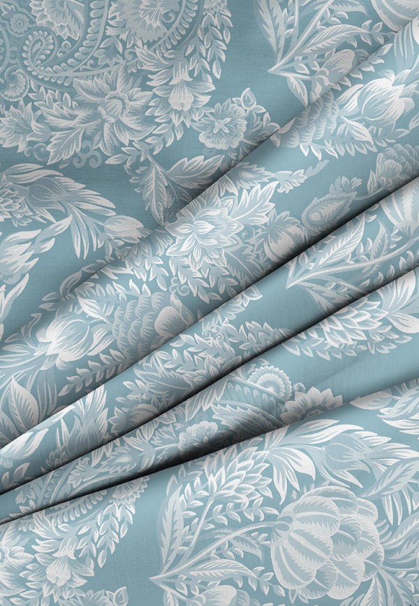 Постельное белье Евро Mia Cara голубой, размер 00, фото 2