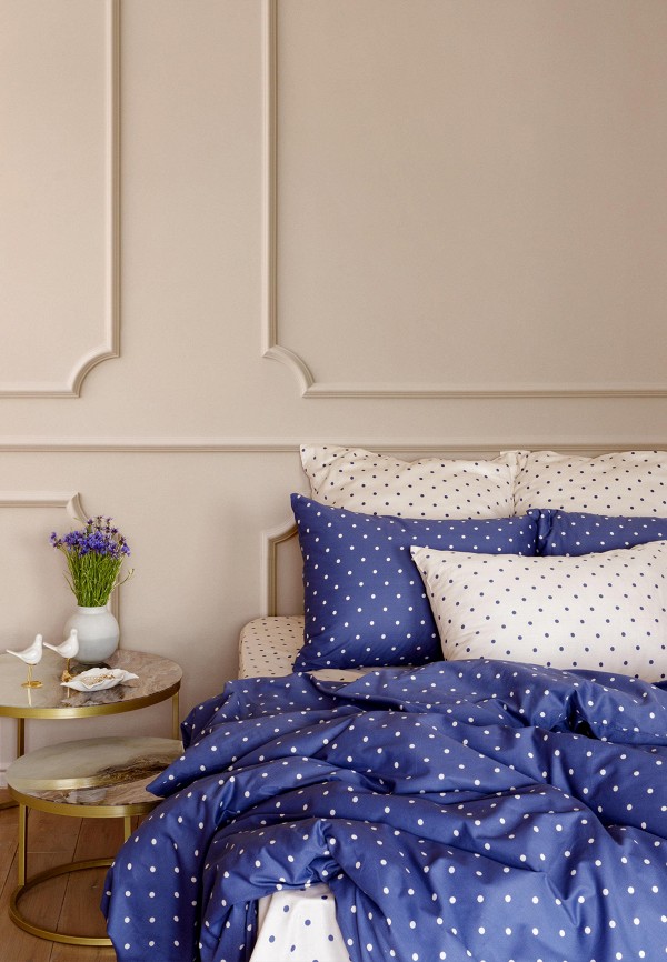 Постельное белье Евро Mia Cara синий, размер 00, фото 2