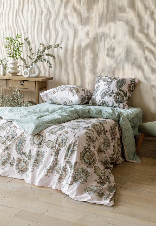 Постельное белье Евро Унисон бежевый, размер 00, фото 2