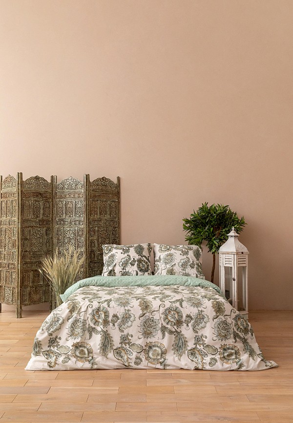 Постельное белье Евро Унисон бежевый, размер 00, фото 5