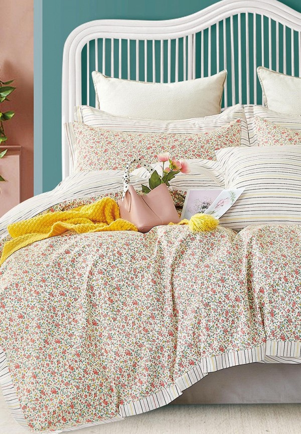 

Постельное белье Семейное Bellehome, Белый, Мэгги сатин