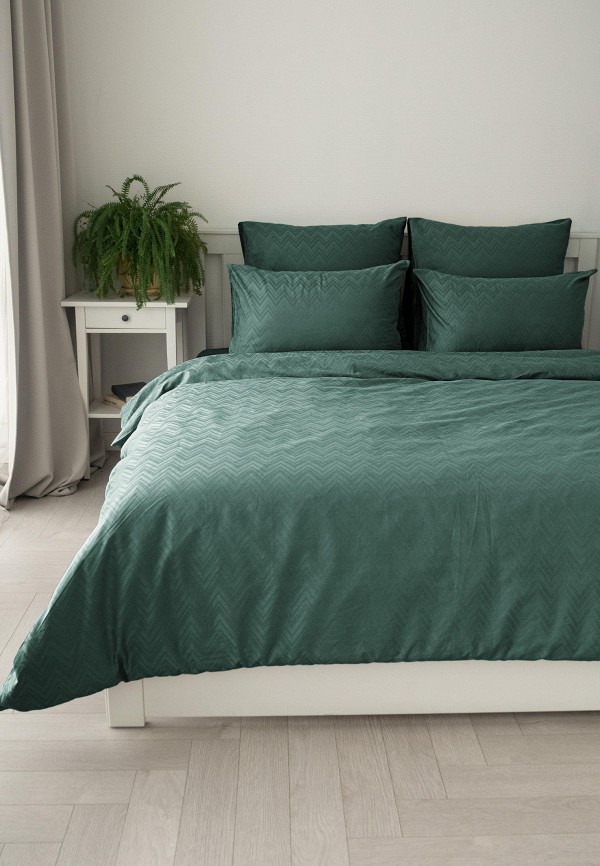 Пододеяльник 1,5-спальный DeNastia зеленый, размер 00, фото 6