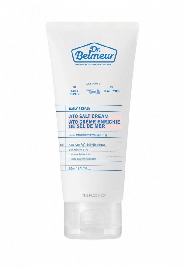 

Крем для лица Thefaceshop, Белый, DR.BELMEUR DAILY REPAIR ATO SALT CREAM 80 мл