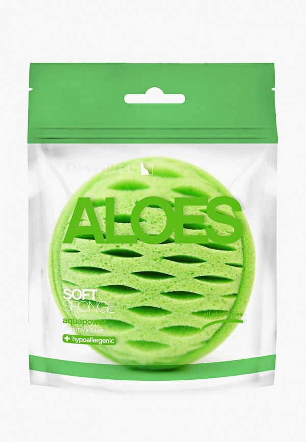 

Мочалка для тела Suavipiel, Зеленый, Suavipiel Aloes Aqua Power Soft Sponge