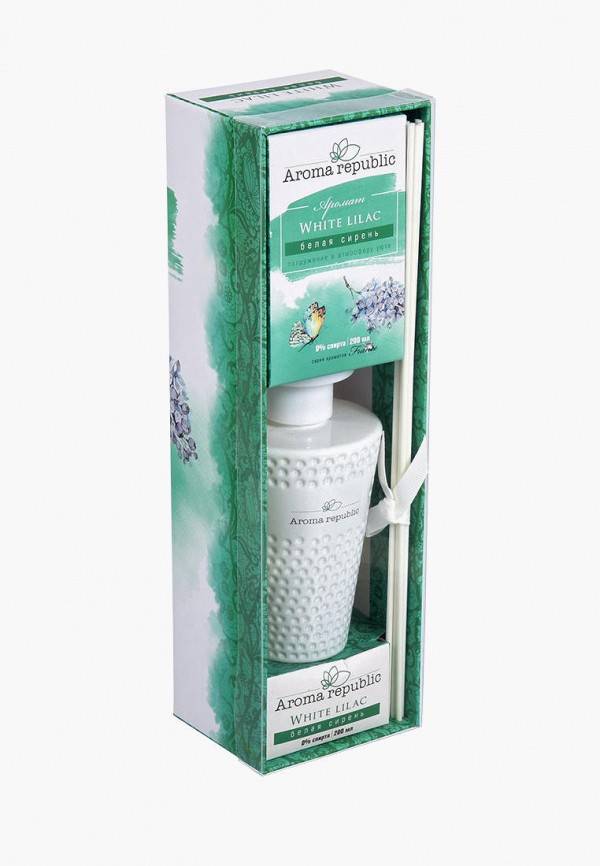 

Аромадиффузор Aroma republic, Бирюзовый, Белая сирень