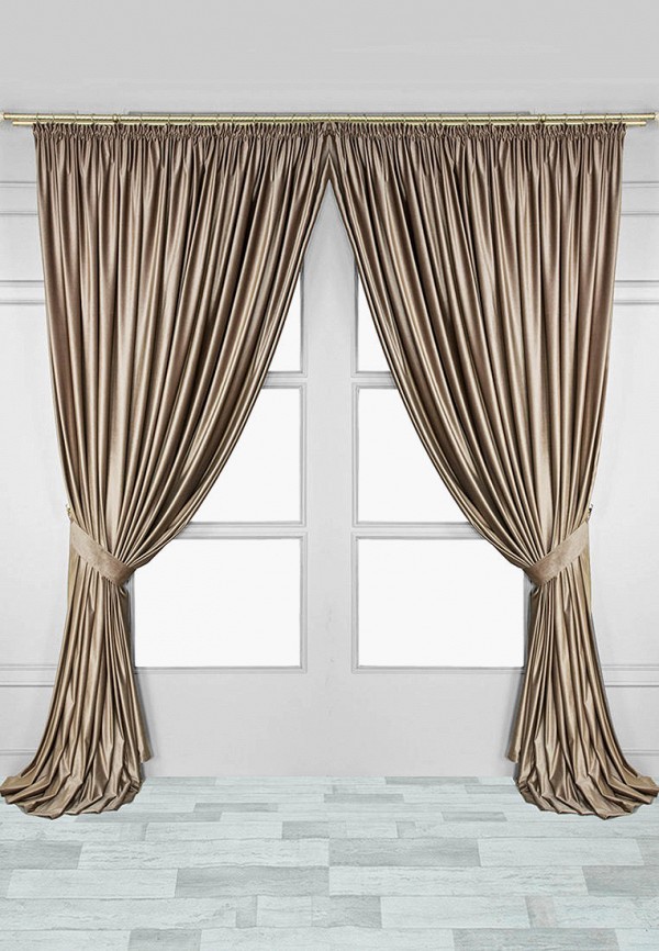 

Штора Arya home collection, Коричневый, Versus