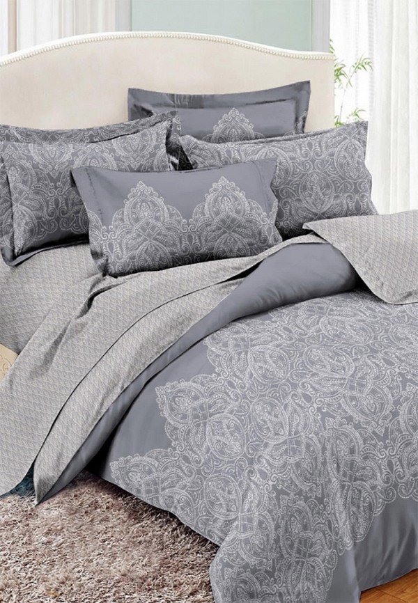 

Постельное белье Семейное Cleo Home, Серый, Pure Cotton