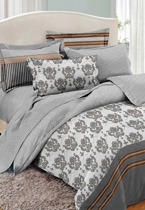 

Постельное белье Семейное Cleo Home, Серый, Pure Cotton