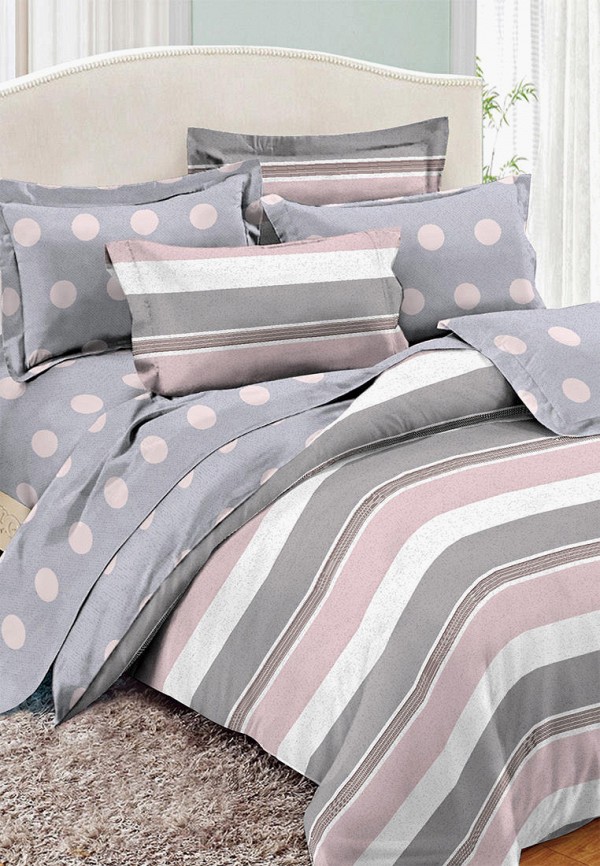 

Постельное белье Семейное Cleo Home, Разноцветный, Pure Cotton