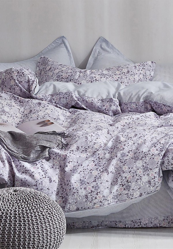

Постельное белье 1,5-спальное Cleo Home, Фиолетовый, Satin Luxe