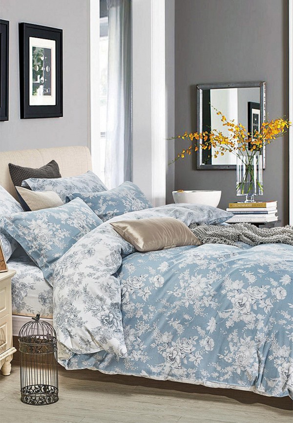 

Постельное белье 2-спальное Cleo Home, Satin Luxe, Голубой