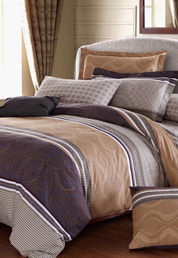 

Постельное белье Евро Cleo Home, Satin Luxe, Разноцветный