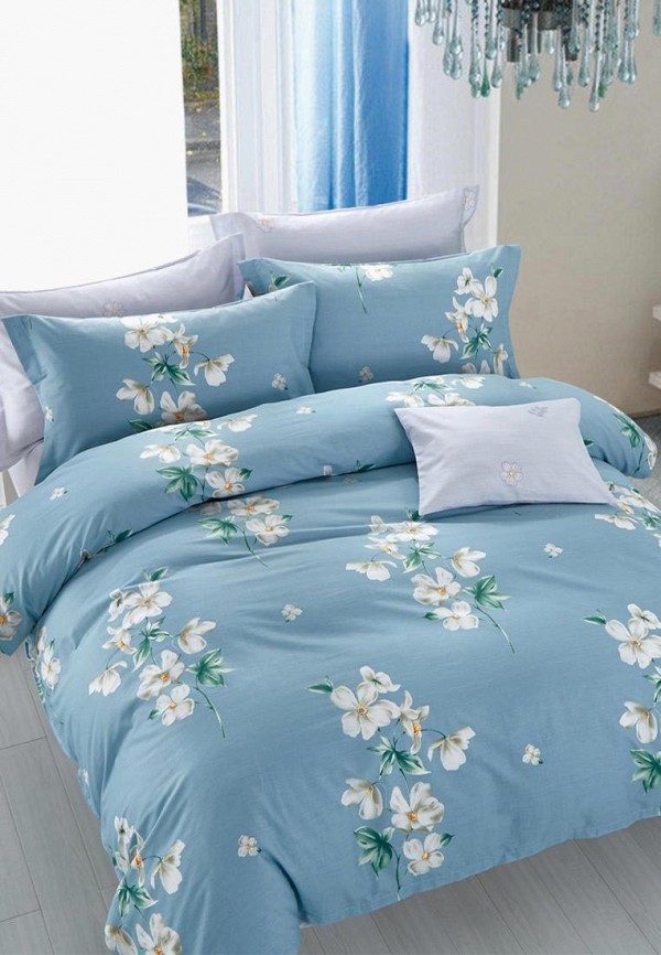 

Постельное белье Евро Cleo Home, Satin Luxe, Голубой