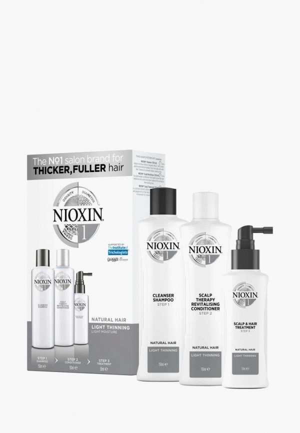 

Набор для ухода за волосами Nioxin, Прозрачный, System 1 Set, 150 мл + 150 мл + 50 мл