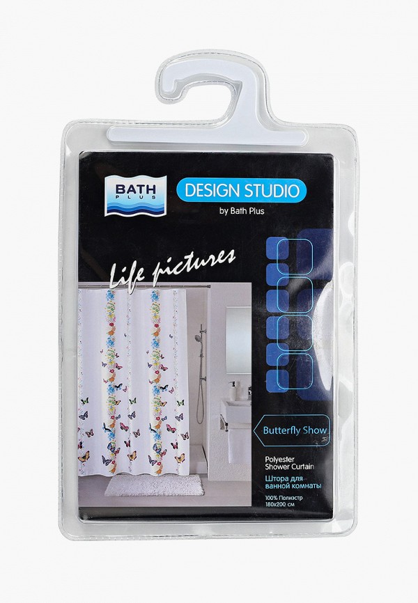 

Штора для ванной Bath plus, Белый