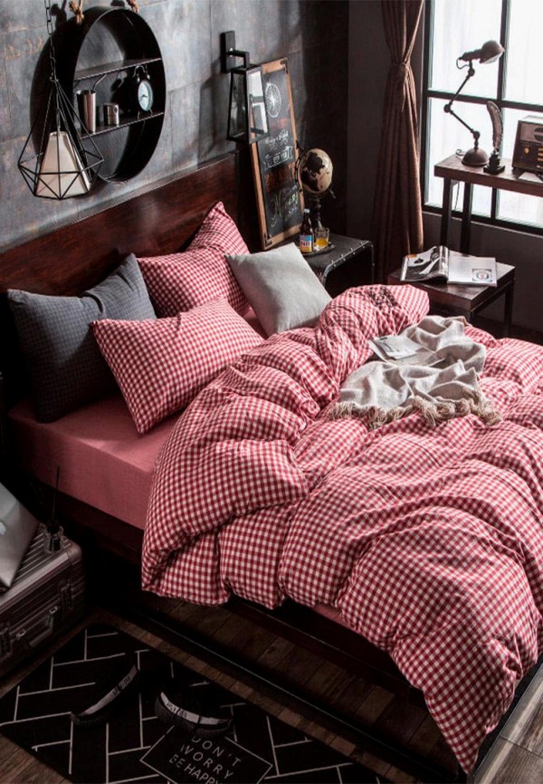 

Постельное белье 1,5-спальное Bellehome, Красный, Токио