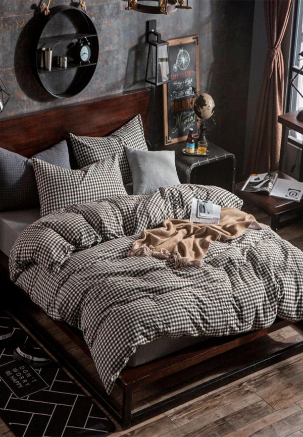 

Постельное белье Евро Bellehome, Серый, Токио