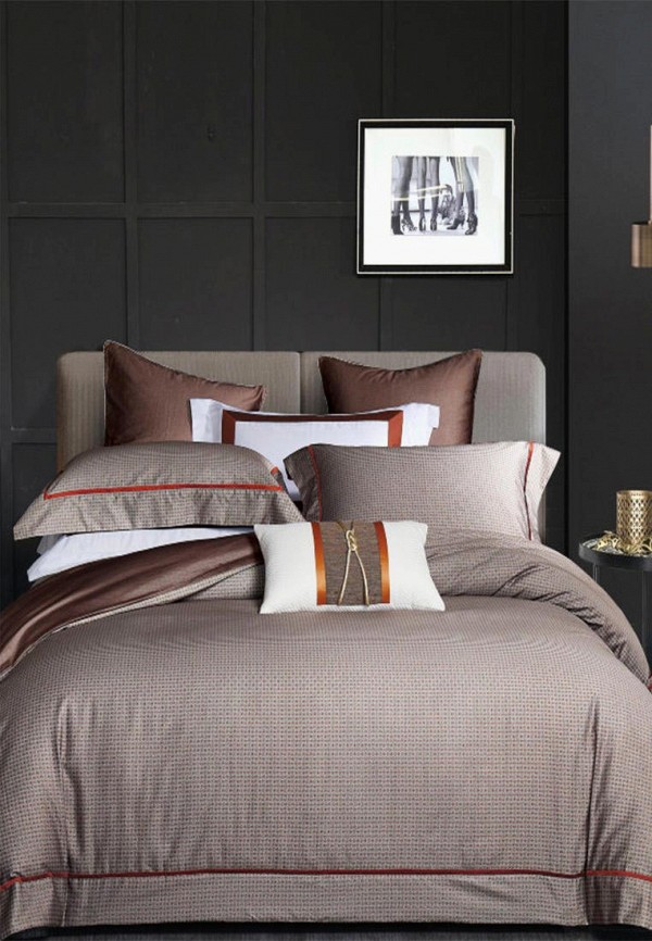 

Постельное белье 1,5-спальное Bellehome, Коричневый, Бостон