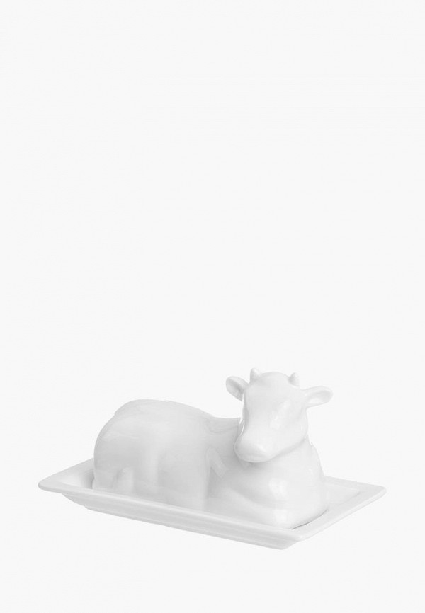 

Масленка Elan Gallery, Белый, Коровка