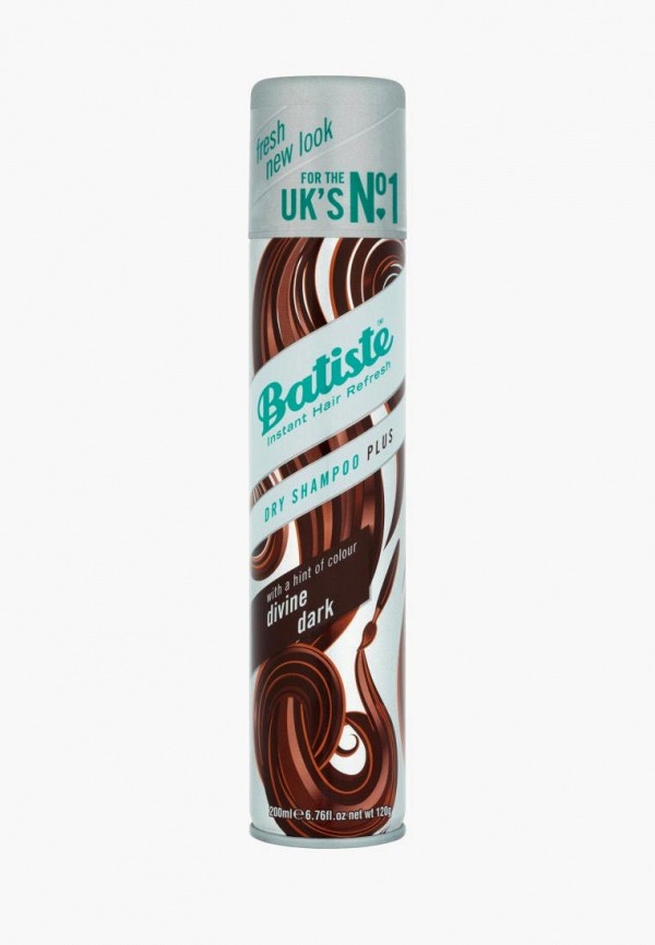 

Сухой шампунь Batiste, Коричневый, Divine Dark, 200 мл