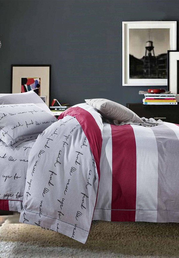 

Постельное белье Евро Bellehome, Серый, Остин