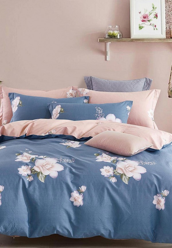 

Постельное белье Семейное Bellehome, Синий, Мари