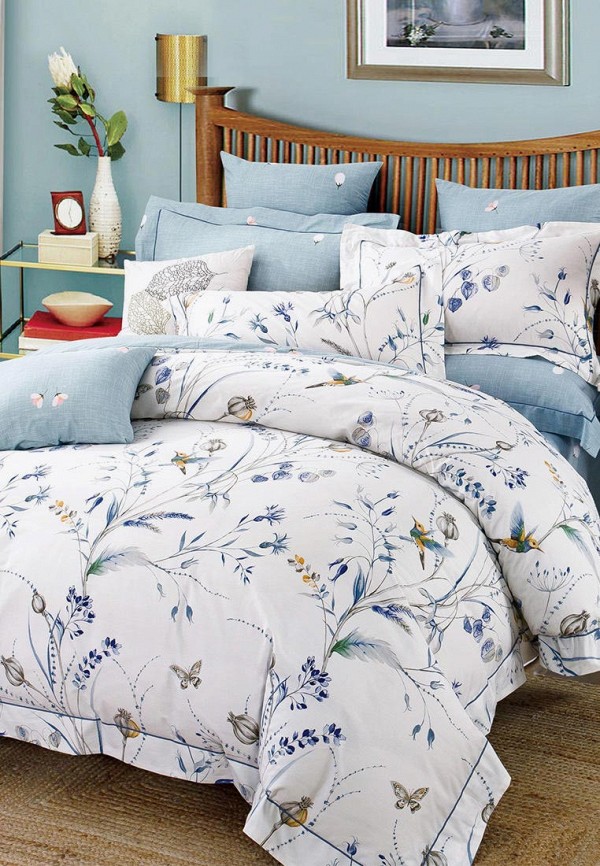 

Постельное белье Семейное Bellehome, Женевьева, Белый