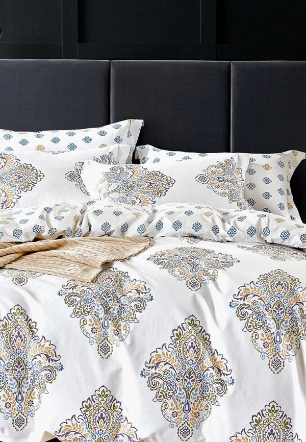 

Постельное белье Евро Bellehome, Белый, Ванесса