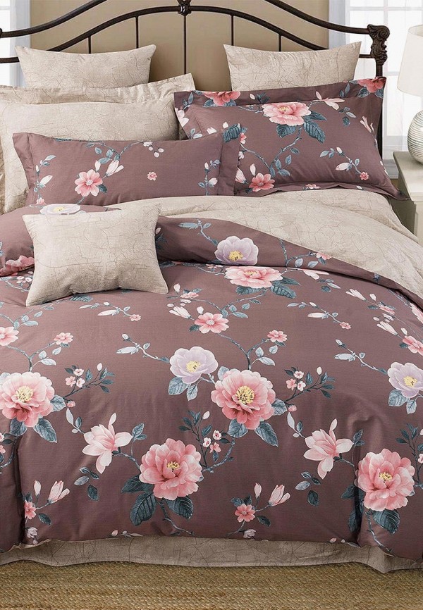 

Постельное белье 1,5-спальное Bellehome, Коричневый, Latte