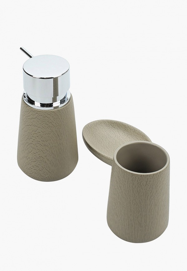 

Набор аксессуаров для ванной Bath plus, Серый, Legno SET3