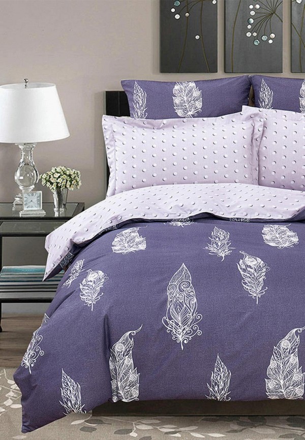 

Постельное белье Евро Cleo Home, Фиолетовый