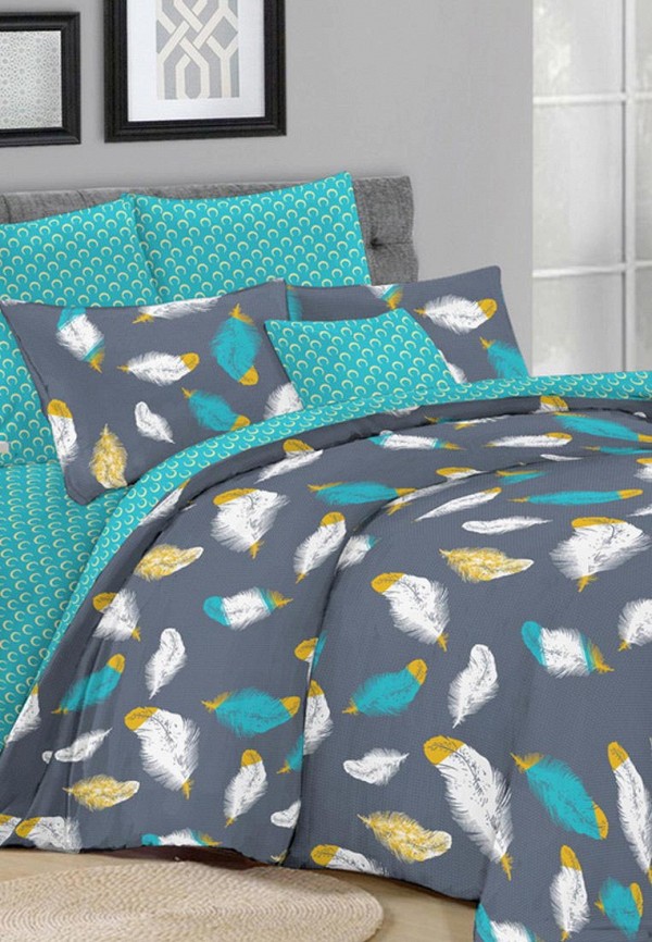 

Постельное белье Семейное Cleo Home, Серый