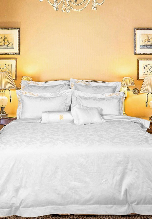 

Постельное белье Евро Bellehome, Белый, Annabelle