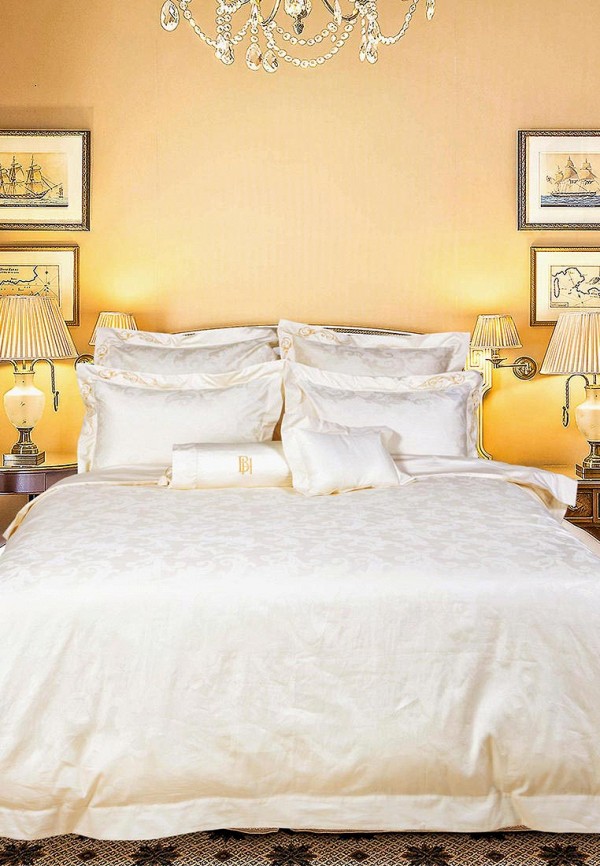 

Постельное белье Евро Bellehome, Бежевый, Annabelle