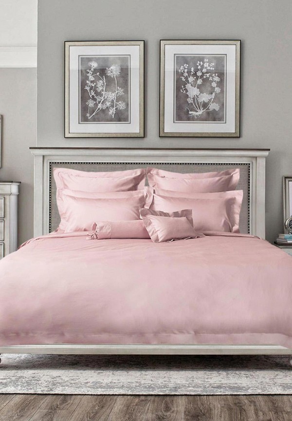 

Постельное белье Евро Bellehome, Розовый, Стефания