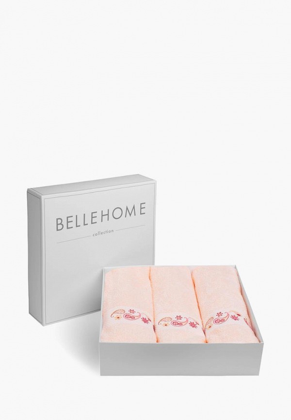 

Набор полотенец Bellehome, Розовый, Пэйсли