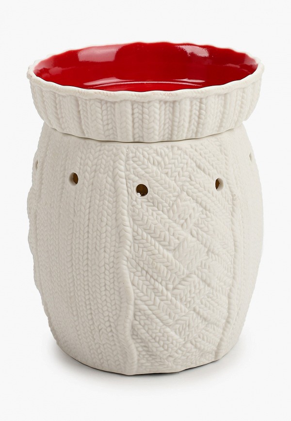 

Светильник настольный Candle Warmers, Белый, Вязаный плед керамика Round Illum - Holiday Sweater